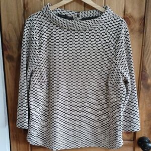 Talbots Cowl Neck Button Back Blouse - XL
